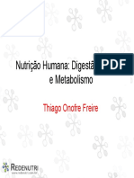 Nutrição Humana Digestão Absorcao e Metabolismo