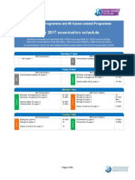 DP May 2017 Examination Schedule