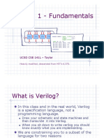 Verilog 1 - Fundamentals: UCSD CSE 141L - Taylor