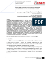 A Utilização Da Informática Educativa Por Professores de Matemática-um Estudo de Caso Da Cidade de Bananalsp