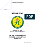 Soal Propinsi Sains Mi Fin PDF