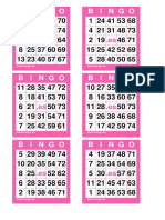 Cartones Bingo 75 Bolas PDF