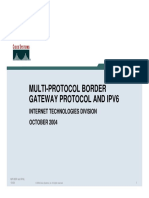 Multi-Protocol BGP and IPv6 (PDF