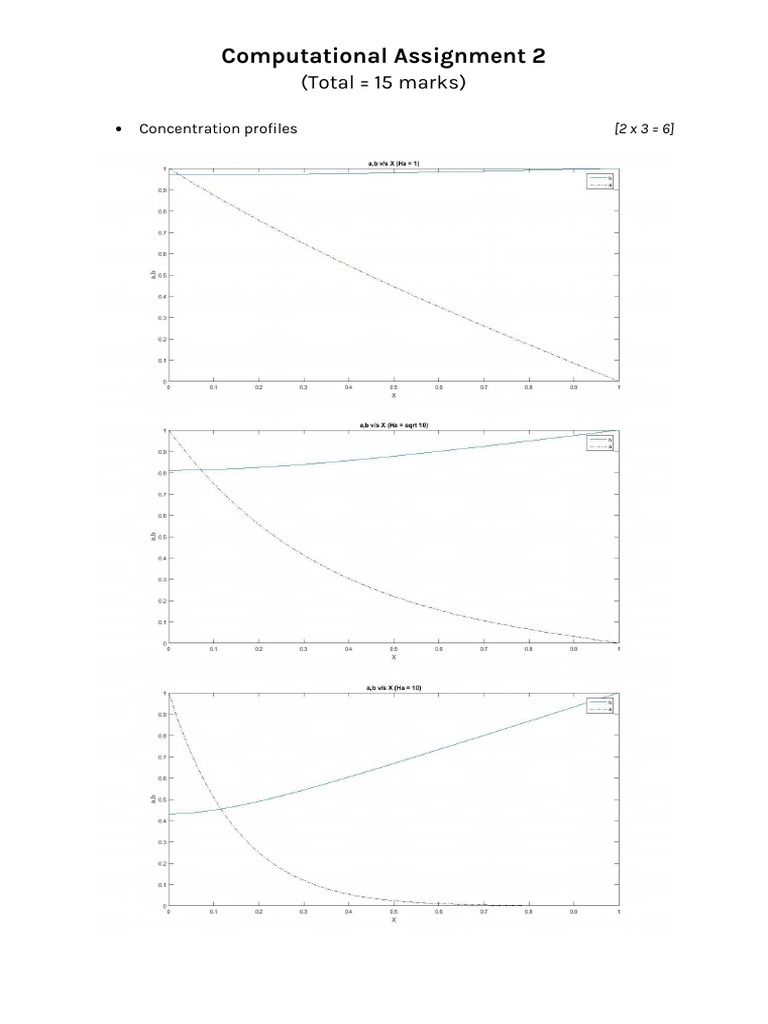 Computational Assignment: Concentration Profiles | PDF