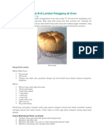 Tips Cara Membuat Roti Lembut Panggang Di Oven