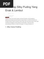 Download 10 Resep Silky Puding Yang Enak by bodro SN344265939 doc pdf