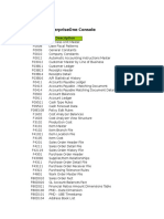 JDE Tables