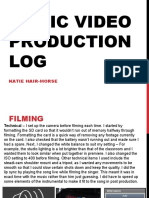 MV Production Log 