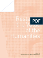 Restating The Value of The Humanities PDF