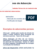 Fenômenos de Adsorção