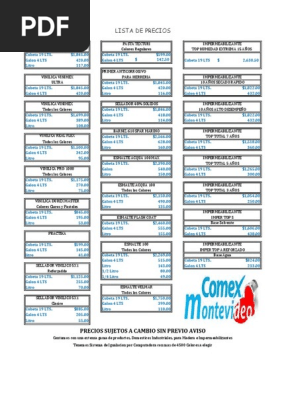 Listaprecios Comexpdf Natureza