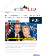 Clinton-Podesta Russian Connections- Both Hillary Clinton And John Podesta Made Millions From Russia, Putin.pdf