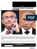 Clinton-Podesta Russian Connections - Wikileaks-Bombshell-John-Podesta-Owned-75000-Shares-Putin-Connected-Energy-Company PDF