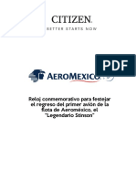 Reloj Citizen - Aeromexico Stinson