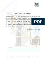 Declaracion Jurada - 