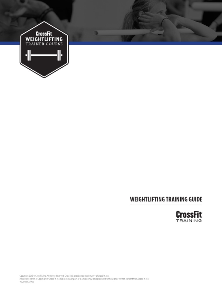 WeightLiftingCourse SeminarGuide V3 PDF | PDF | Athletic Sports | Human ...