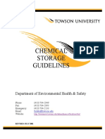 Chemical Storage Guidelines: Department of Environmental Health & Safety