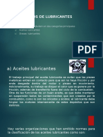 Tipos de Lubricantes