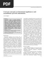Current Concepts On Functional Appliances and