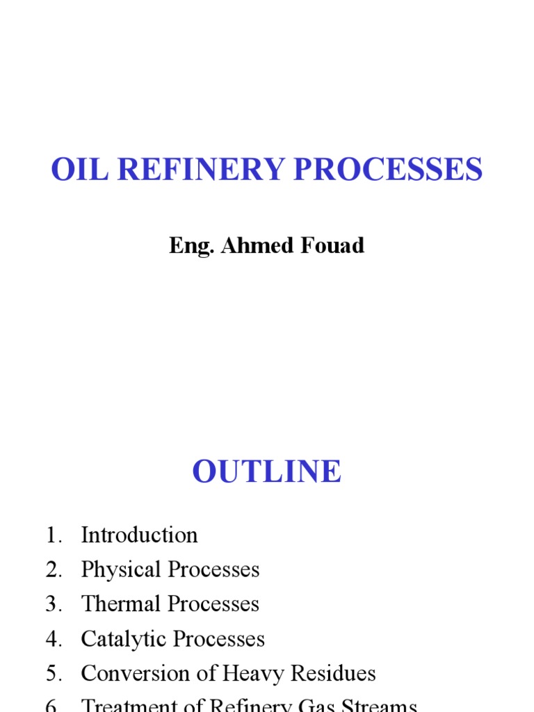 Five Basic Oil Refining Processes | PDF | Cracking (Chemistry) | Oil ...
