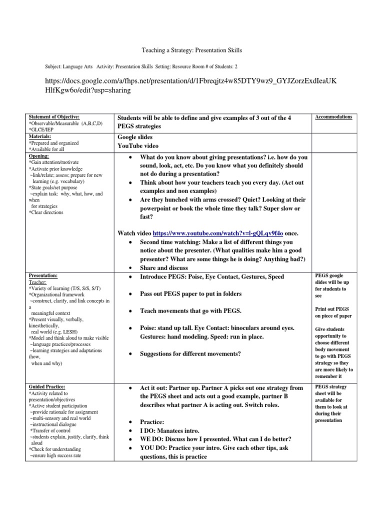 Teaching A Strategy | Download Free PDF | Gesture | Semiotics