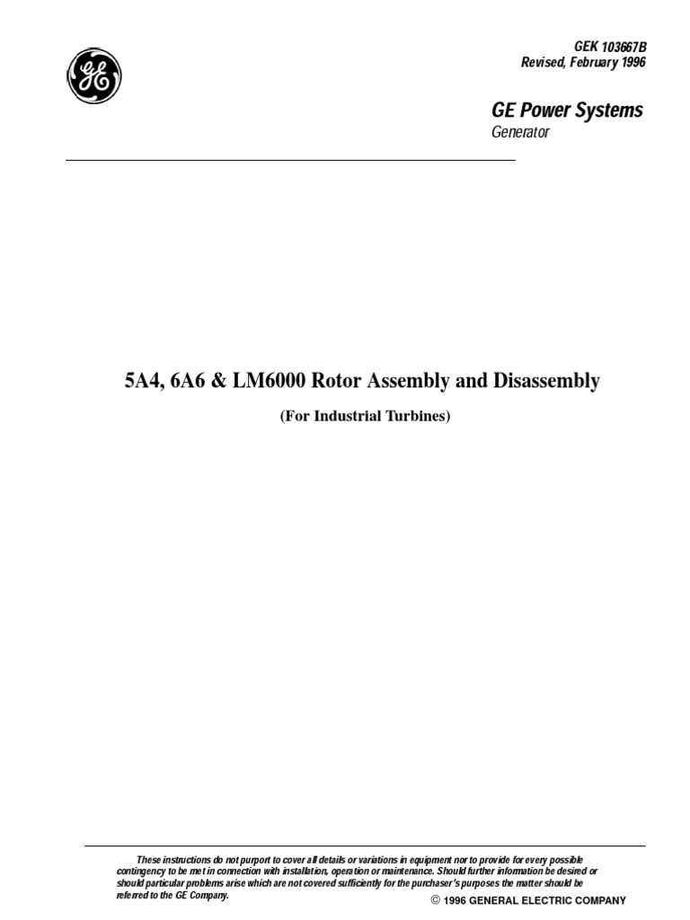 Generator Rotor Removal PDF | PDF | Turbine | Bearing (Mechanical)