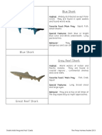 Shark Matching and Fact Cards