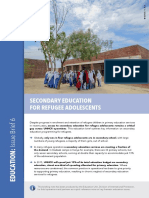 Secondary Education for Refugee Adolescents