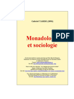 Monadologie Et Sociologie