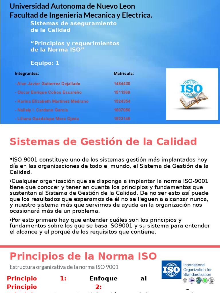 Sistemas de Aseguramiento de La Calidad N3, Equipo 1 | PDF | Gestión de ...