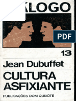 Dubuffet Jean Cultura Asfixiante