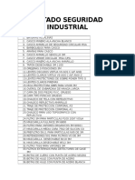 Listado Seguridad Industrial