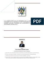 Atribuciones de Junta Directiva Del Congreso de La República 2017