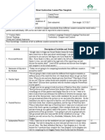 Direct Instruction Lesson Plan Template: Activity Description of Activities and Setting Time
