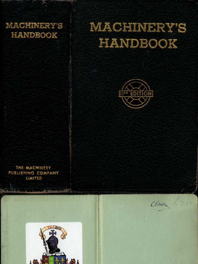 Machinery S Handbook 11th Edition 1941