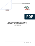 Procedimientos Auditoria Financiera Mpios PDF