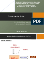 Mecânica dos Solos I - Estrutura e Constituição dos Solos