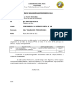 Informe #095-2013 Conformidad de Orden de Compra #349