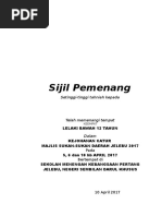 Sijil Pemenang Catur 2017