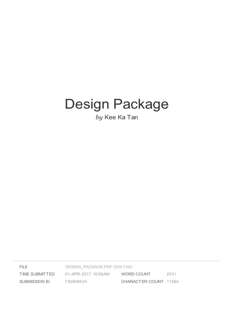 Design Package | PDF
