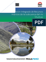 Plan de Gestion Integrado de Recursos Hidricos de La Subcuenca Del Rio Shullcas