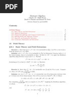 Abstract Algebra Dummit Foote Chapter 13 Field Theory Solutions