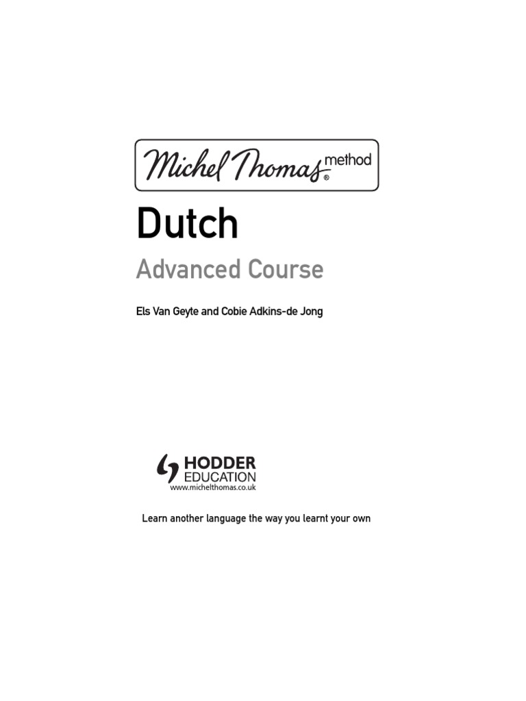 Advanced Dutch | PDF | Career & Growth