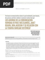 Axiomas de La Comunicacion Humana. Terapia Sistemica PDF