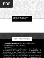 Aquisição e Alienação Dos Bens Públicos