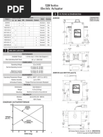 120 Series Electric Actuator: Selection Chart Outline & Dimensions