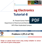 Analog Electronics: Tutorial-8