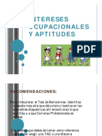 Intereses ocupacionales y aptitudes: guía de carreras