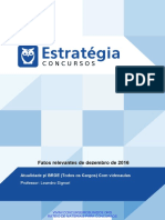 PDF 193906 Aula Extra LIMPAkcurso 24141 Fatos Relevantes de Dezembro de 2016 v1