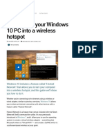 How To Turn Your Windows 10 PC Into A Wireless Hotspot - Windows Central